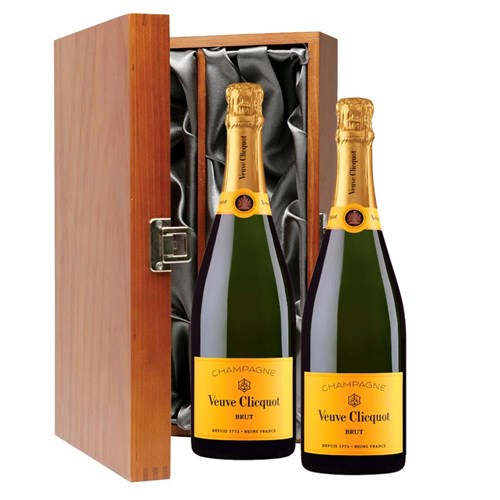 Veuve Clicquot Brut Yellow Label Champagne 75cl Double Luxury Gift Boxed Champagne